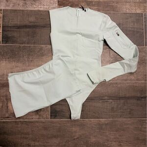 Entire Studios Micro Mini Skirt and Bodysuit Set